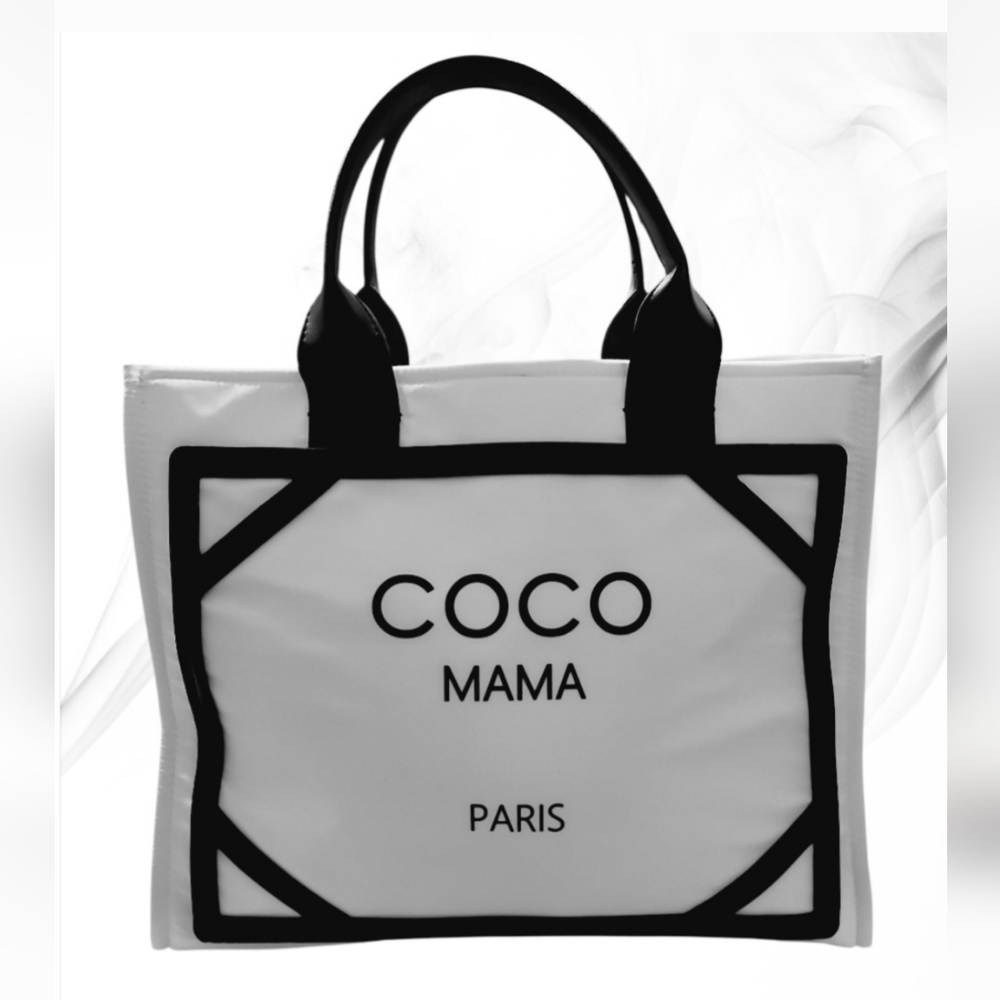 Coco Mama Paris B/W Tote Bag EUC